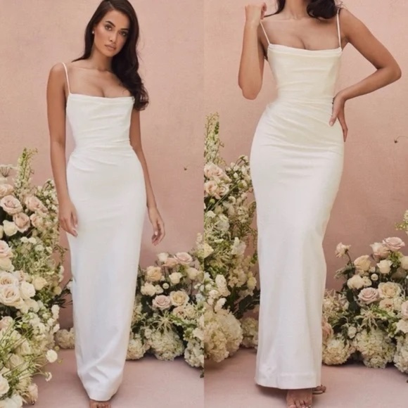 House of CB MARGAUX Ivory Draped Bridal Gown - Limited Edition - Picture 1 of 12